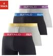 Boxer BUFFALO "Boxershorts f&uuml;r Herren", Herren, Gr. S, 4 Stk., schwarz (schwarz,