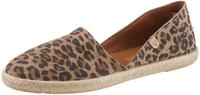 Espadrille VERBENAS, Damen, Gr. 35, braun (leo), Veloursleder, Schuhe Espadrille,