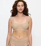 Balconette-BH TRIUMPH "Amourette", Damen, Gr. 70, Cup A, beige (porcelain...