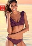 Triangel-Bikini JETTE, Damen, Gr. 32, Cup A/B, rot (bordeaux), Polyamid, unifarben,