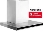 HANSEATIC Wandhaube "SY-3503C-E4-C118-L52-600", Energieeffizienz: A+, silber