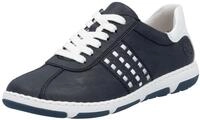 Sneaker RIEKER, M&auml;dchen, Gr. 40, blau (nachtblau, wei&szlig;), Lederimitat, Schuhe
