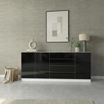 Sideboard BORCHARDT M&Ouml;BEL "Vaasa, Kommode mit 3 T&uuml;ren und 4 Schubk&auml;sten auf