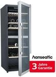 HANSEATIC Weink&uuml;hlschrank "HWC77FCIA", Energieeffizienz: F, schwarz, B:48cm