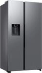 SAMSUNG Side-by-Side "RS70F65KETEF", Energieeffizienz: E, silber (edelstahl look),