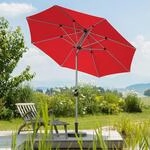 Sonnenschirm SCHNEIDER SCHIRME "Venedig", rot, Obermaterial: 100% Polyester,