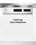 BEKO teilintegrierbarer Geschirrsp&uuml;ler "DSN16440X", Energieeffizienz: C, silber