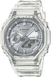 Chronograph CASIO G-SHOCK, transparent (transparent, silberfarben), Armbanduhren,
