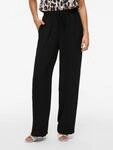 Schlupfhose VILA "VIJOSA HW WIDE PANTS - NOOS", Damen, Gr. 36, N-Gr, schwarz (schwarz