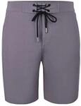 Badeshorts YEAZ "Badeshorts DAVEY", Herren, Gr. S, US, grau, Obermaterial: 92%