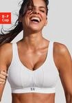 Sport-BH LASCANA ACTIVE, Damen, Gr. 85, Cup E, wei&szlig;, Netz, Obermaterial: 74%
