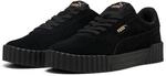 Sneaker PUMA "CARINA 30 SD", Damen, Gr. 37, schwarz (puma schwarz, puma gold),...