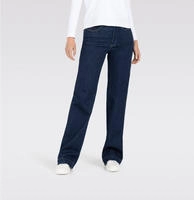 Weite Jeans MAC "Dream Wide authentic", Damen, Gr. 40, L&auml;nge 34, blau (fashion