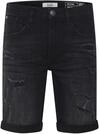 Jeansshorts BLEND "Shorts BHDeniz", Herren, Gr. L, N-Gr, schwarz (denim schwarz),