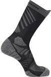 Sportsocken SALOMON "AERO CREW", Damen, Gr. M (39/41), Sockengr&ouml;&szlig;e, schwarz