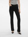 Bootcut-Jeans VERO MODA "VMFLASH MR FLARED JEANS LI140 GA NOOS", Damen, Gr. M (38),