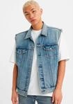 Jeansweste LEVI'S "RELAXED TRUCKER VEST MED INDIGO - WORN IN", Herren, Gr. M,...