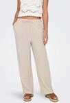Schlupfhose ONLY "ONLSIESTA MW PULL-UP LINEN BL PNT NOOS", Damen, Gr. XS (34),...