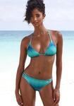 Triangel-Bikini BUFFALO, Damen, Gr. 34, Cup A/B, blau (blau, t&uuml;rkis),...