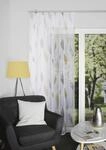 Vorhang HOME WOHNIDEEN "PAOLO" Gr. 3, gelb, B:140cm H:225cm, Voile, Polyester,