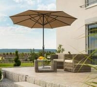Sonnenschirm SCHNEIDER SCHIRME "Korsika", beige (natur), Obermaterial: 100%