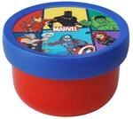 Lunchbox MEPAL "Fruchtbox mit Gabel Campus 300 ml", bunt (avengers), L:6,7cm,