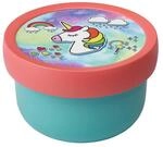 Lunchbox MEPAL "Fruchtbox mit Gabel Campus 300 ml", bunt (einhorn), L:6,7cm,
