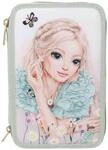 Buntstift DEPESCHE "3-Fach Federtasche mit Stickerei SUMMER FEELING inkl. Stifte