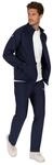 Jogginganzug TRIGEMA "TRIGEMA Freizeitanzug-Set", Herren, Gr. L, blau (navy), Single