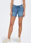 Jeansshorts ONLY "ONLGIANNA MW BELTED SHORTS AZG DNM NOOS", Damen, Gr. XS (34),...