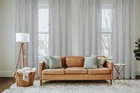Vorhang HOME BASICS "SOFTY" Gr. 3, grau, B:140cm H:245cm, Polyester, Gardinen,