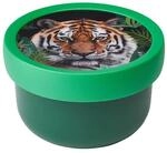 Lunchbox MEPAL "Fruchtbox mit Gabel Campus 300 ml", bunt (wild tiger), L:6,7cm,