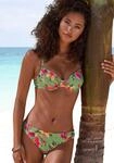 B&uuml;gel-Bikini-Top LASCANA "Malia", Damen, Gr. 38, Cup F, rosa (salbei, pink