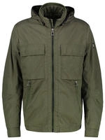 Outdoorjacke LERROS "Shell-Blouson mit abnehmbarer Kapuze", Herren, Gr. S, gr&uuml;n