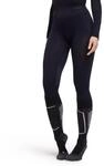 Funktionsunterhose FALKE "3/4 Warm", Damen, Gr. S, 1 Stk., schwarz (schwarz (3000)),