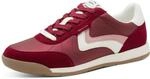 Sneaker TAMARIS, M&auml;dchen, Gr. 36, rot, Leder, Lederimitat, Textil, unifarben...