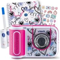Kinderkamera VTECH "KidiZoom Print Cam + Scrapbook Bundle", pink (pink, wei&szlig;),