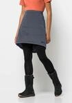 A-Linien-Rock JACK WOLFSKIN "ALPENGLUEHEN SKIRT W", Damen, Gr. XS, blau (schwarz,