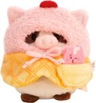 Kuscheltier NICI "mymochi, Set Kuh Moona 8 cm mit Milch-Shake und Softeiskost&uuml;m",