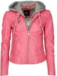 Lederjacke MAZE "Lederjacke Mico", Damen, Gr. XS, pink, Obermaterial: 100%...