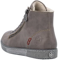 Schn&uuml;rboots RIEKER, Damen, Gr. 36, grau, Lederimitat, unifarben, Schuhe