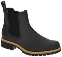 Chelseaboots ECCO "ELAINA", Damen, Gr. 36, schwarz, Leder, Schuhe Chelseaboots,