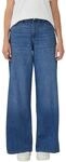 Schlagjeans S.OLIVER "SURI", Damen, Gr. 34, L&auml;nge 30, blau (mid blau), Denim/Jeans,