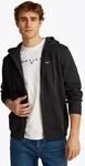 Kapuzensweatjacke TOMMY JEANS "TJM REGULAR S FLAG ZIP FLEECE THRU", Herren, Gr. M,
