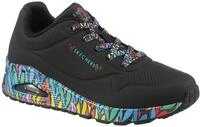 Sneaker SKECHERS "UNO", M&auml;dchen, Gr. 36, bunt (schwarz, bunt), Lederimitat,
