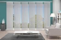 Schiebegardine VISION S "6ER SET ROM" Gr. 1, grau, B:60cm H:260cm, Polyester,