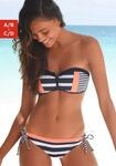 Bandeau-Bikini-Top KANGAROOS "Anita", Damen, Gr. 32, Cup A/B, blau (marine, wei&szlig;),