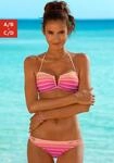 Bandeau-Bikini VENICE BEACH, Damen, Gr. 32, Cup A/B, pink (pink, gestreift),