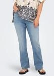 Bootcut-Jeans ONLY CARMAKOMA "CARSALLY HW SK FLARED DNM BJ759", Damen, Gr. 46, L&auml;nge