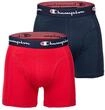 Boxershorts CHAMPION "Boxershort 2er Pack", Herren, Gr. S, blau (marine, rot),